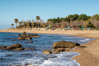 Strand von Camping Aginara Beach