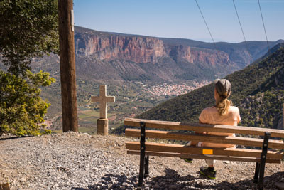 Blick hinunter auf Lenidio
